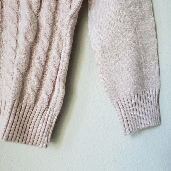 ❗SOLD❗Cable Knit One Shoulder Sweater - Picture 9 of 13